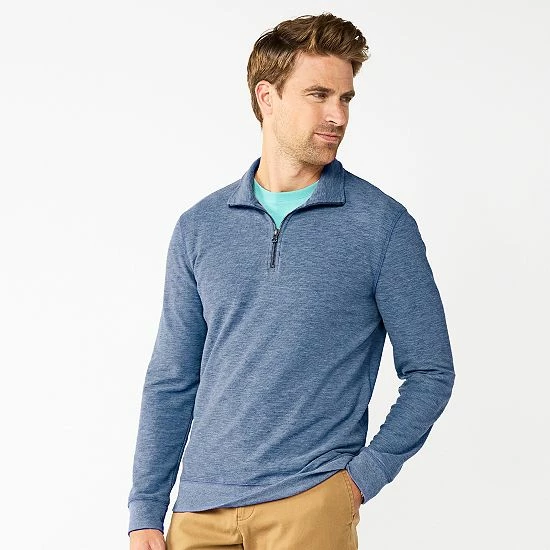 Men's Sonoma Goods For Life® Double-Knit Quarter-Zip Top Chili 7 Men's Sonoma Goods For Life® Double-Knit Quarter-Zip Top Chili - Image 5