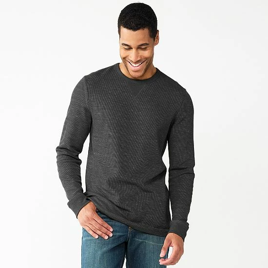 Men's Sonoma Goods For Life® Thermal Crew Rust 6 Men's Sonoma Goods For Life® Thermal Crew Rust - Image 4