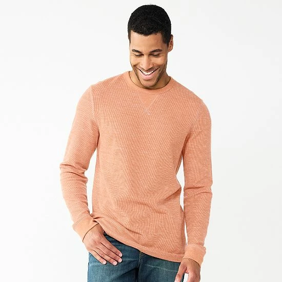 Men's Sonoma Goods For Life® Thermal Crew Rust 9 Men's Sonoma Goods For Life® Thermal Crew Rust - Image 7