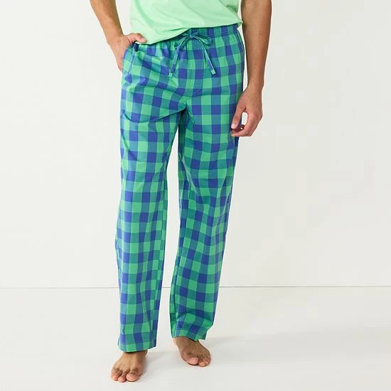 Men's Sonoma Goods For Life® Brushed Poplin Print Pajama Pants Flamingo Stripe 6 Men's Sonoma Goods For Life® Brushed Poplin Print Pajama Pants Flamingo Stripe - Image 4