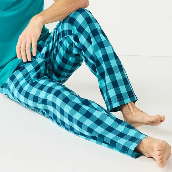 Men's Sonoma Goods For Life® Brushed Poplin Print Pajama Pants Flamingo Stripe 17 Men's Sonoma Goods For Life® Brushed Poplin Print Pajama Pants Flamingo Stripe - Image 15