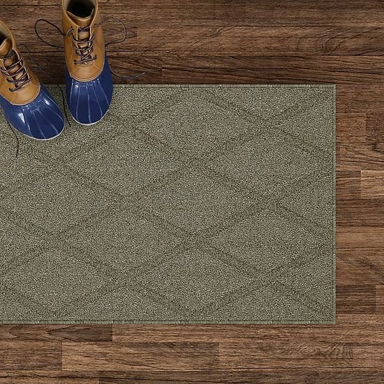 Sonoma Goods For Life® Solid Diamond Area & Washable Throw Rug Leaf Green Heather 9 Sonoma Goods For Life® Solid Diamond Area & Washable Throw Rug Leaf Green Heather - Image 7