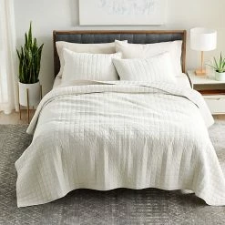 Sonoma Goods For Life® Cotton Linen Quilt Or Sham Black Sand