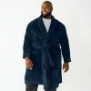 Big & Tall Sonoma Goods For Life® Plush Robe Navy Blue Plaid -Sonoma Goods For Life shop unnamed file 2535