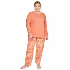 Plus Size Sonoma Goods For Life® Knit Top & Microfleece Pajama Pants Set Teal Floral -Sonoma Goods For Life shop unnamed file 2556