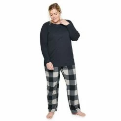 Plus Size Sonoma Goods For Life® Knit Top & Microfleece Pajama Pants Set Teal Floral -Sonoma Goods For Life shop unnamed file 2557