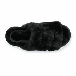 Women's Sonoma Goods For Life® Faux Fur Slide Slipper With Backstrap Sun Dried Tomato -Sonoma Goods For Life shop unnamed file 2565