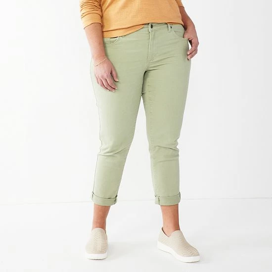 Women's Sonoma Goods For Life® Girlfriend Jeans Akiva Green 12 Women's Sonoma Goods For Life® Girlfriend Jeans Akiva Green - Image 10