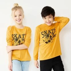 Kids 8-20 Sonoma Goods For Life® Everyday Graphic Tee In Regular & Husky Skeleton Bmx Red