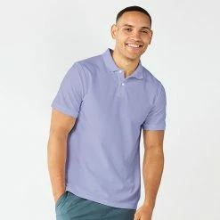 Men's Sonoma Goods For Life® Pique Polo Majestic Blue -Sonoma Goods For Life shop unnamed file 2651