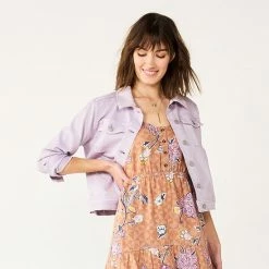 Women's Sonoma Goods For Life® Crop Jean Jacket Gray Wash -Sonoma Goods For Life shop unnamed file 2665