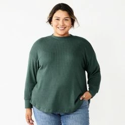 Plus Size Sonoma Goods For Life® Mockneck Waffle Top Chinook Forest 12 Plus Size Sonoma Goods For Life® Mockneck Waffle Top Chinook Forest -Sonoma Goods For Life shop unnamed file 2701