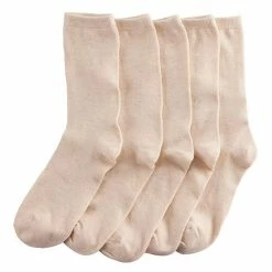 Women's Sonoma Goods For Life® 5 Pack Plain Knit Crew Socks White -Sonoma Goods For Life shop unnamed file 2716