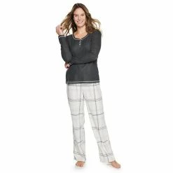 Women's Sonoma Goods For Life® Henley Pajama Top & Flannel Pajama Pants Set Peach Plaid 23 Women's Sonoma Goods For Life® Henley Pajama Top & Flannel Pajama Pants Set Peach Plaid -Sonoma Goods For Life shop unnamed file 2761