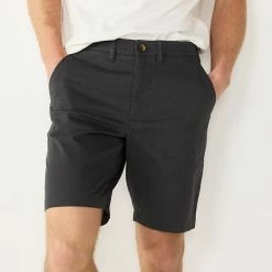 Men's Sonoma Goods For Life® 9-Inch Flexwear Flat-Front Shorts Gray -Sonoma Goods For Life shop unnamed file 2769