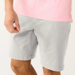 Men's Sonoma Goods For Life® 9-Inch Flexwear Flat-Front Shorts Gray -Sonoma Goods For Life shop unnamed file 2770