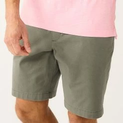Men's Sonoma Goods For Life® 9-Inch Flexwear Flat-Front Shorts Gray -Sonoma Goods For Life shop unnamed file 2771
