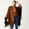 Women's Sonoma Goods For Life® Reversible Fringed Ruana Black Camel -Sonoma Goods For Life shop unnamed file 2777