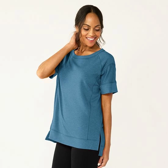 Women's Sonoma Goods For Life® Supersoft Short Sleeve Tunic Light Green 14 Women's Sonoma Goods For Life® Supersoft Short Sleeve Tunic Light Green - Image 12