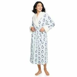 Petite Sonoma Goods For Life® Plush Long Robe Gray Leopard -Sonoma Goods For Life shop unnamed file 2875