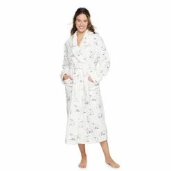 Petite Sonoma Goods For Life® Plush Long Robe Gray Leopard -Sonoma Goods For Life shop unnamed file 2881