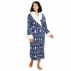 Petite Sonoma Goods For Life® Plush Long Robe Gray Leopard -Sonoma Goods For Life shop unnamed file 2882