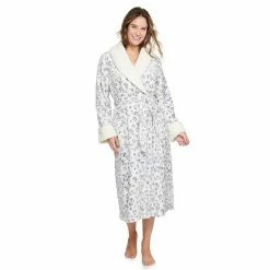 Petite Sonoma Goods For Life® Plush Long Robe Gray Leopard -Sonoma Goods For Life shop unnamed file 2884
