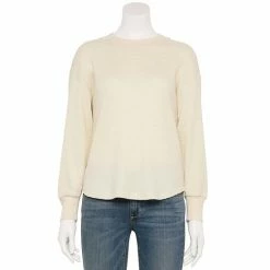 Petite Sonoma Goods For Life® Mockneck Waffle Top Captivate Gray -Sonoma Goods For Life shop unnamed file 2891