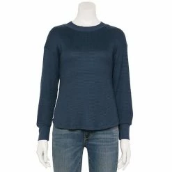 Petite Sonoma Goods For Life® Mockneck Waffle Top Captivate Gray -Sonoma Goods For Life shop unnamed file 2893