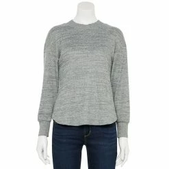 Petite Sonoma Goods For Life® Mockneck Waffle Top Captivate Gray -Sonoma Goods For Life shop unnamed file 2896