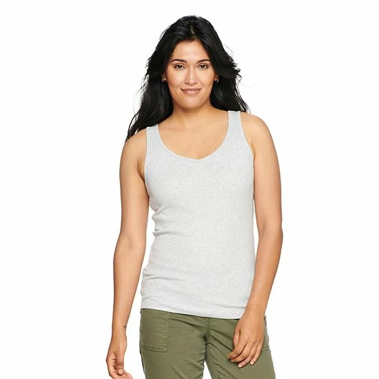 Women's Sonoma Goods For Life® Everyday Ribbed Tank Brown 10 Women's Sonoma Goods For Life® Everyday Ribbed Tank Brown - Image 8