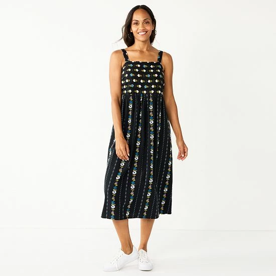 Women's Sonoma Goods For Life® Cami Midi Dress Chambray 12 Women's Sonoma Goods For Life® Cami Midi Dress Chambray - Image 10