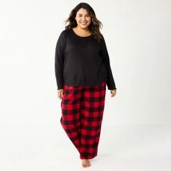 Plus Size Sonoma Goods For Life® Flannel Pajama Pants & Pajama Top Sleep Set Red Buffalo 13 Plus Size Sonoma Goods For Life® Flannel Pajama Pants & Pajama Top Sleep Set Red Buffalo -Sonoma Goods For Life shop unnamed file 2991