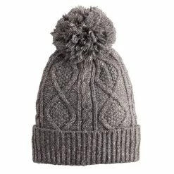 Women's Sonoma Goods For Life® Sherpa-Lined Cable Knit Beanie Heather Gray -Sonoma Goods For Life shop unnamed file 3050