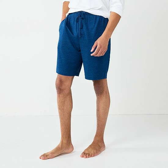 Men's Sonoma Goods For Life® Seriously Soft Pajama Shorts Teal Cube Geo 4 Men's Sonoma Goods For Life® Seriously Soft Pajama Shorts Teal Cube Geo - Image 2