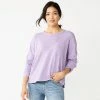 Women's Sonoma Goods For Life® Long Sleeve Pocket Tee Plum Wine -Sonoma Goods For Life shop unnamed file 3110