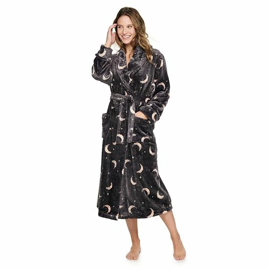 Women's Sonoma Goods For Life® Plush Long Robe Cream Polar Bears 9 Women's Sonoma Goods For Life® Plush Long Robe Cream Polar Bears - Image 7