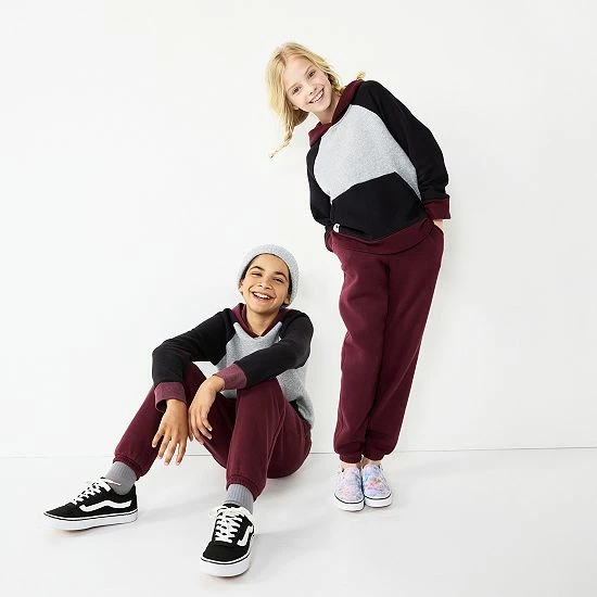 Kids 8-20 Sonoma Goods For Life® Supersoft Colorblock Hoodie In Regular & Husky Gray Heather 5 Kids 8-20 Sonoma Goods For Life® Supersoft Colorblock Hoodie In Regular & Husky Gray Heather - Image 3