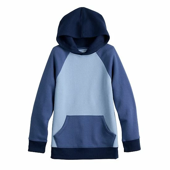 Kids 8-20 Sonoma Goods For Life® Supersoft Colorblock Hoodie In Regular & Husky Gray Heather 8 Kids 8-20 Sonoma Goods For Life® Supersoft Colorblock Hoodie In Regular & Husky Gray Heather - Image 6