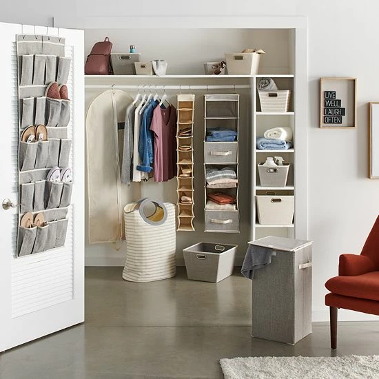 Sonoma Goods For Life® Canvas Storage Tote Charcoal 3 Sonoma Goods For Life® Canvas Storage Tote Charcoal - Image 2