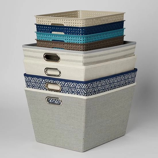 Sonoma Goods For Life® Canvas Storage Tote Charcoal 7 Sonoma Goods For Life® Canvas Storage Tote Charcoal - Image 6