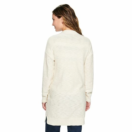 Women's Sonoma Goods For Life® Favorite Long Sleeve Cardigan Burgundy 4 Women's Sonoma Goods For Life® Favorite Long Sleeve Cardigan Burgundy - Image 2