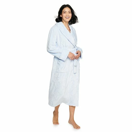 Women's Sonoma Goods For Life® Plush Long Robe Cream Polar Bears 12 Women's Sonoma Goods For Life® Plush Long Robe Cream Polar Bears - Image 10