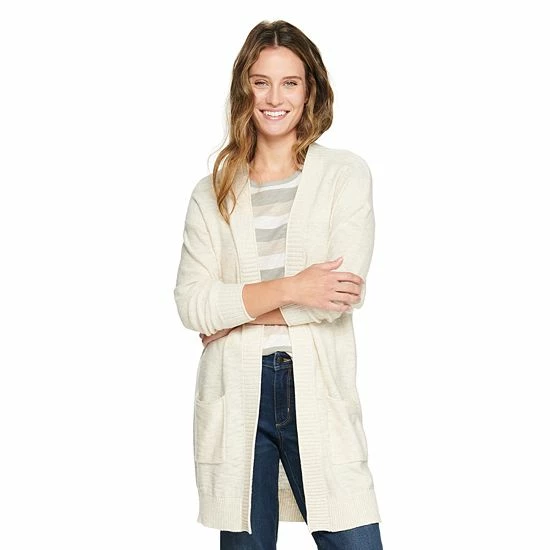 Women's Sonoma Goods For Life® Favorite Long Sleeve Cardigan Burgundy 9 Women's Sonoma Goods For Life® Favorite Long Sleeve Cardigan Burgundy - Image 7