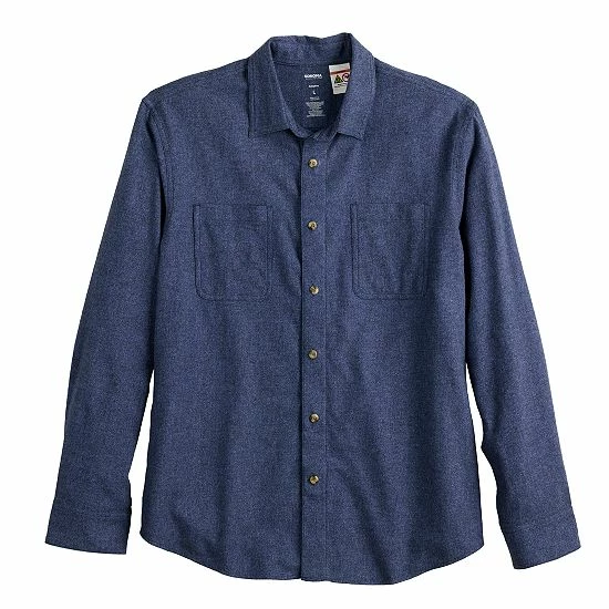 Men's Sonoma Goods For Life® Adaptive & Easy Dressing Flannel Shirt Gold Black Plaid 5 Men's Sonoma Goods For Life® Adaptive & Easy Dressing Flannel Shirt Gold Black Plaid - Image 3