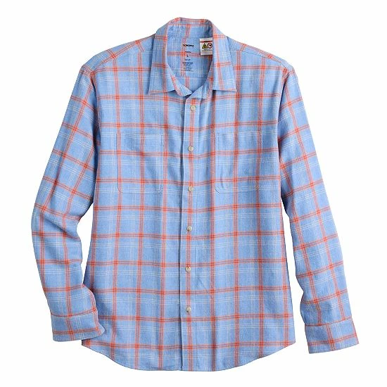 Men's Sonoma Goods For Life® Adaptive & Easy Dressing Flannel Shirt Gold Black Plaid 10 Men's Sonoma Goods For Life® Adaptive & Easy Dressing Flannel Shirt Gold Black Plaid - Image 8