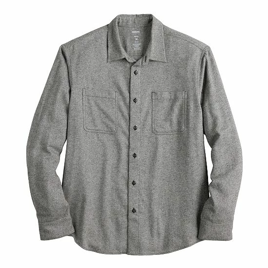 Men's Sonoma Goods For Life® Adaptive & Easy Dressing Flannel Shirt Gold Black Plaid 11 Men's Sonoma Goods For Life® Adaptive & Easy Dressing Flannel Shirt Gold Black Plaid - Image 9