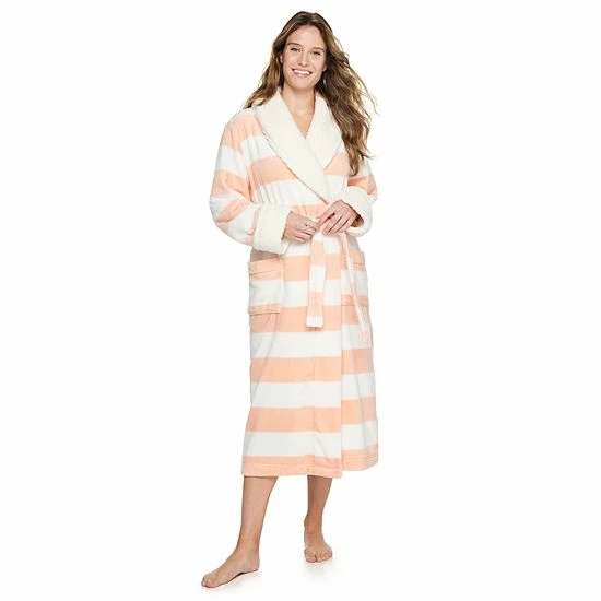 Women's Sonoma Goods For Life® Plush Long Robe Cream Polar Bears 17 Women's Sonoma Goods For Life® Plush Long Robe Cream Polar Bears - Image 15