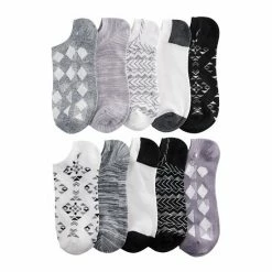 Sonoma Goods For Life® 10 Pack Check Pattern No Show Socks -Sonoma Goods For Life shop unnamed file 3223