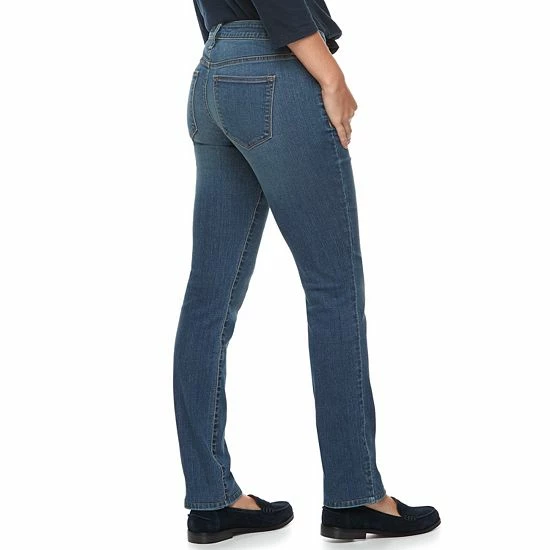 Women's Sonoma Goods For Life® Supersoft Midrise Straight-Leg Jeans Silvia 4 Women's Sonoma Goods For Life® Supersoft Midrise Straight-Leg Jeans Silvia - Image 2